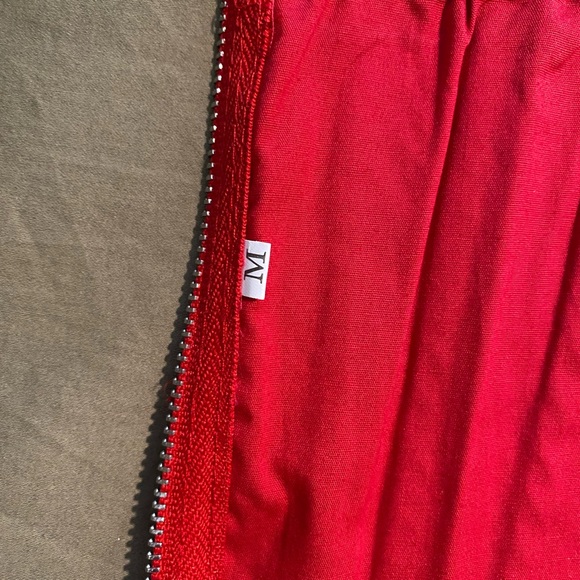 Ruched Red Corset Top w/ Boning - Picture 2 of 4